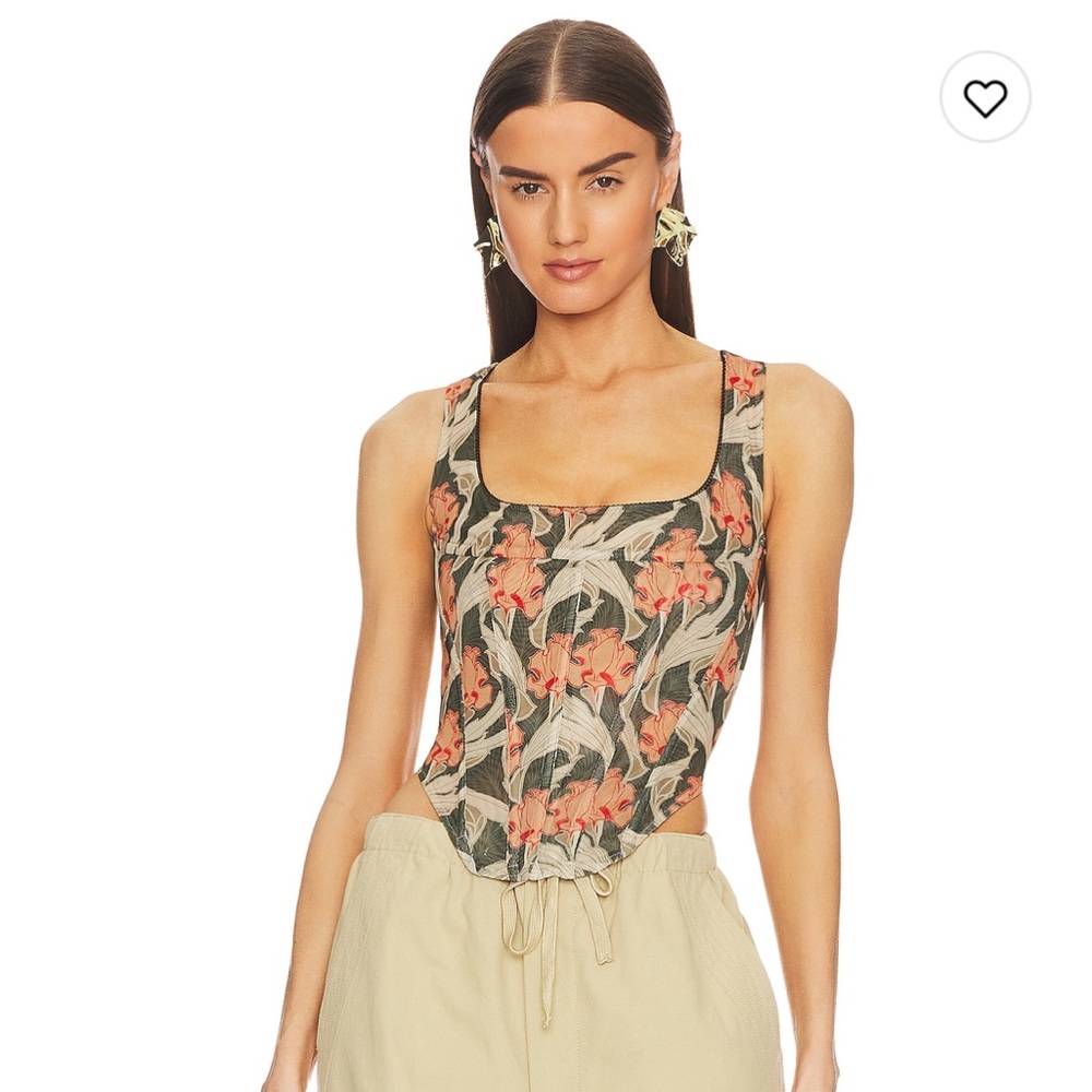 Miaou Corset Campbell Top Art Nouveau